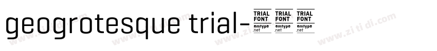 geogrotesque trial字体转换
